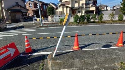 公共物　デリネーター交換復旧工事